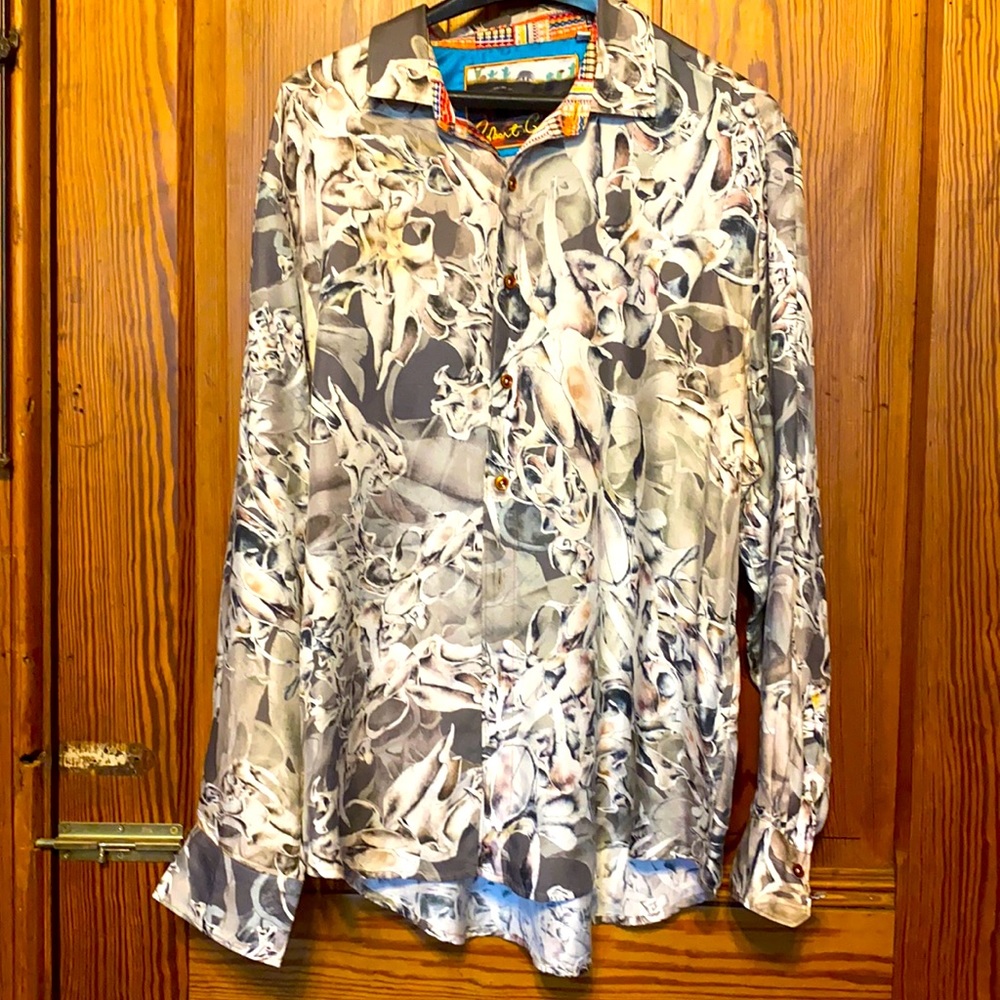 Robert graham silk blend men’s  shirt